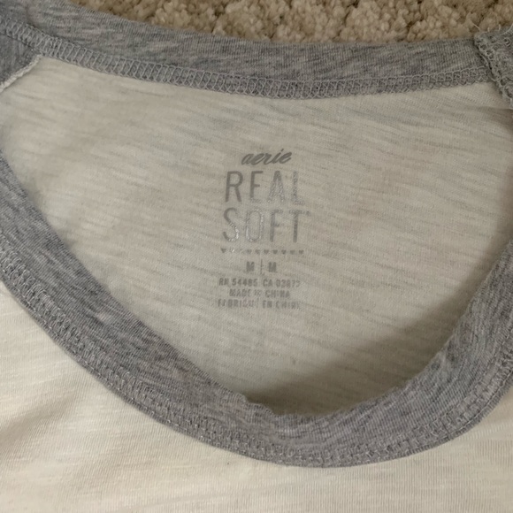 4/$25  Aerie Real Soft Baseball Tee - Picture 2 of 3